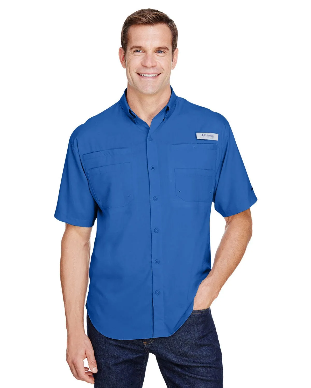 Columbia Tamiami Ii Short Sleeve Shirt 7266 Vivid Blue