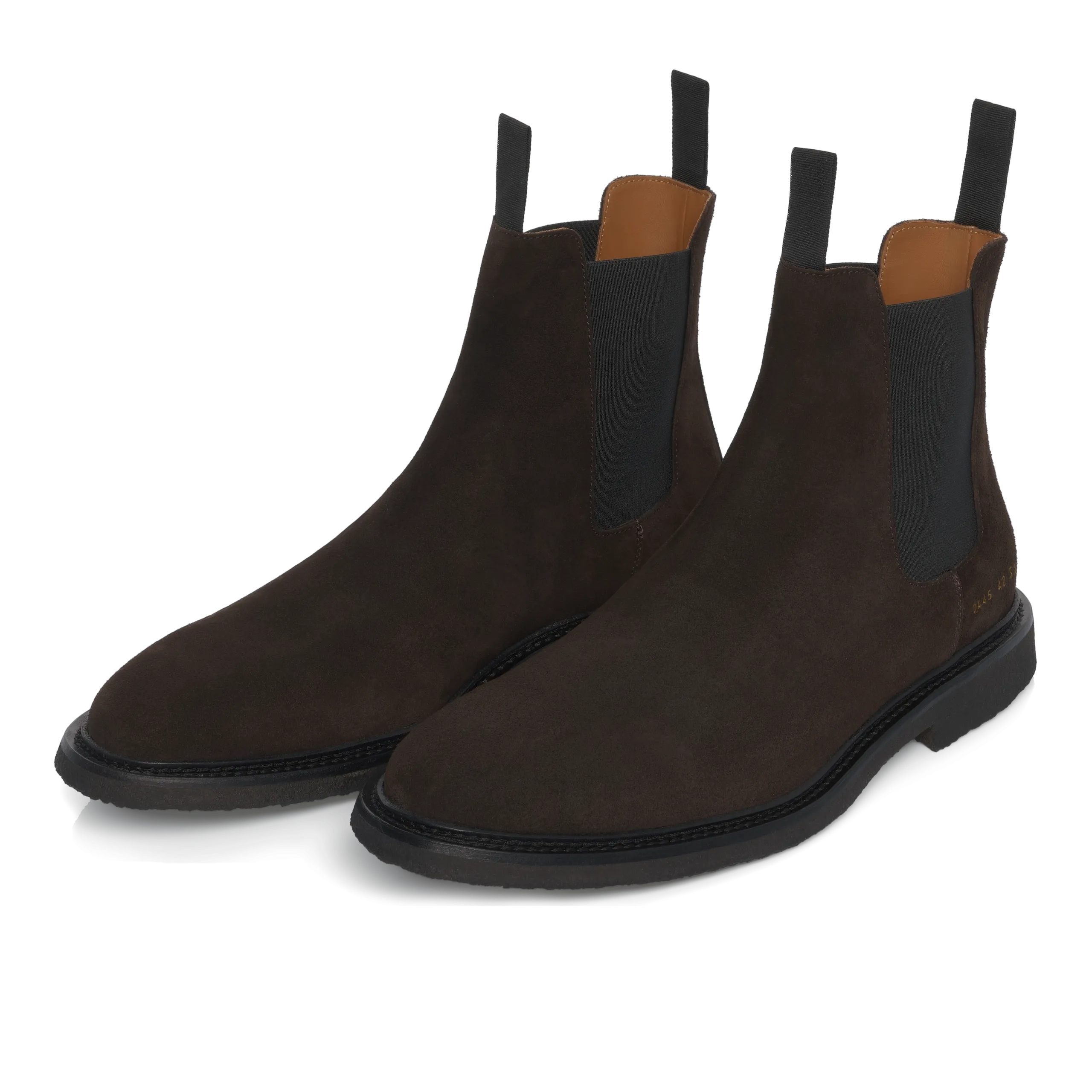  Common Projects Waxed Suede Leather Chelsea Boot in Brown