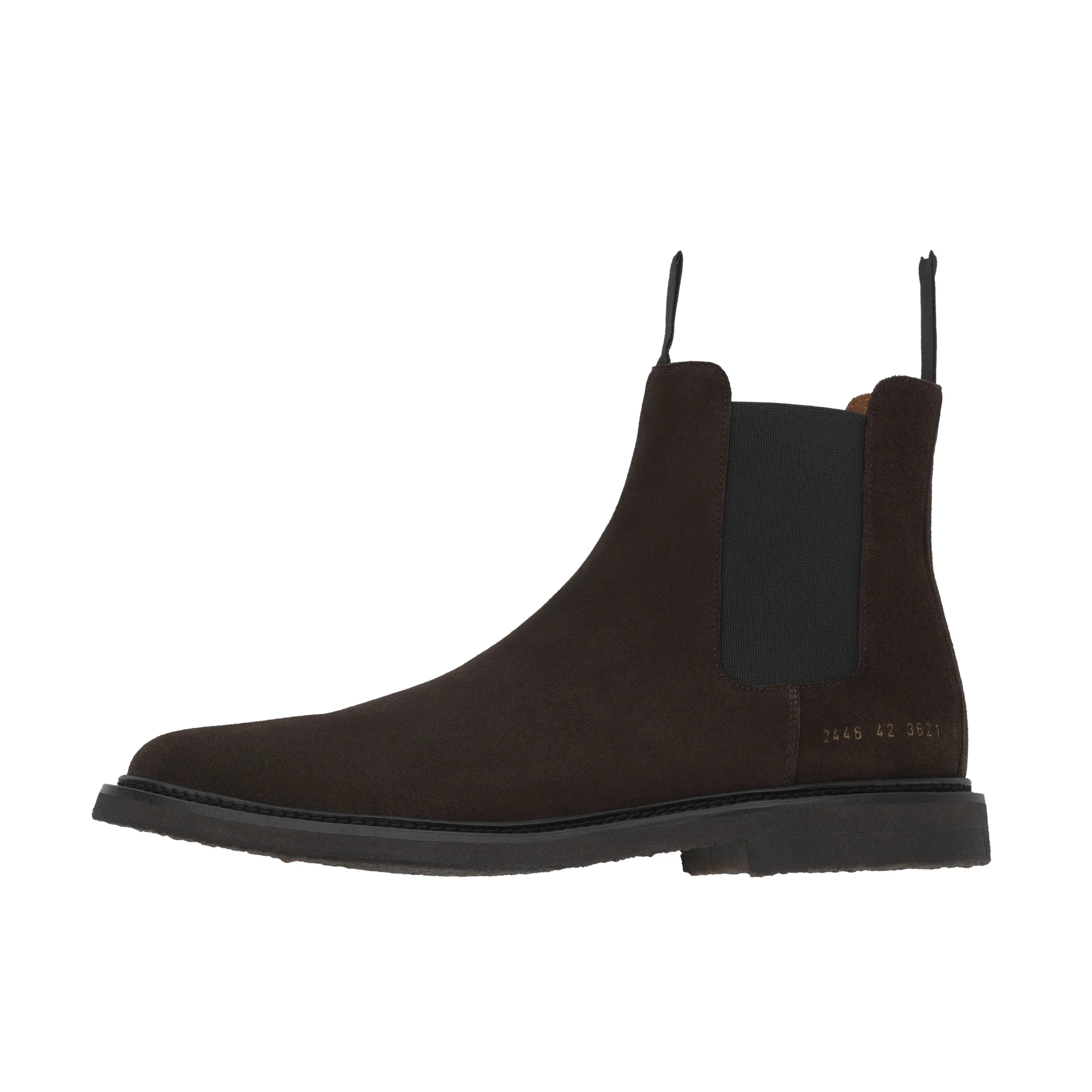  Common Projects Waxed Suede Leather Chelsea Boot in Brown