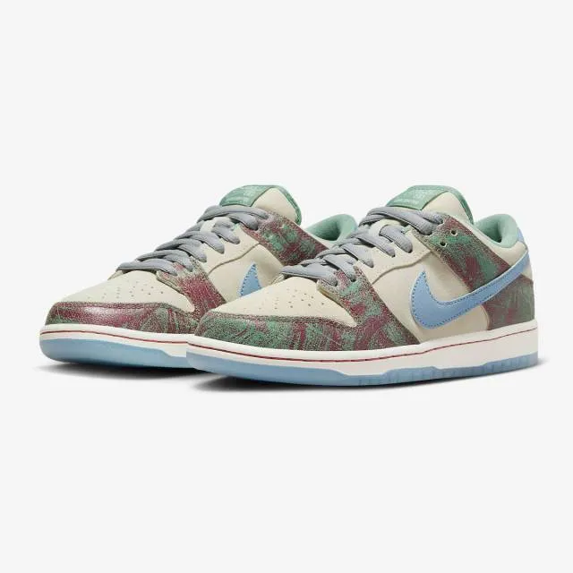 Crenshaw skate club x nike dunk low sb (cream beige/ sail/ light blue/ cedar) men us 8-13 fn4193-100