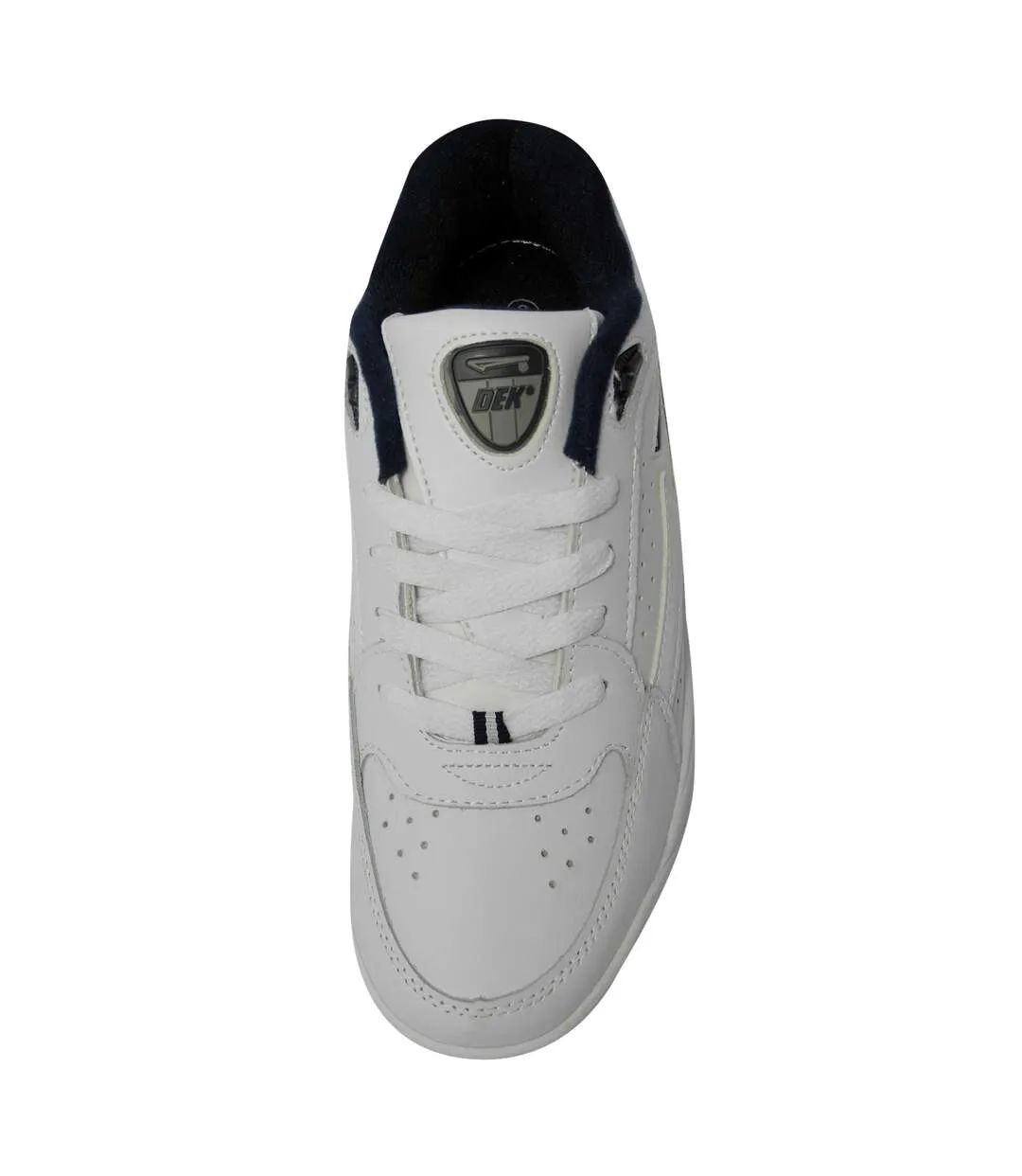 Dek Mens Orleans Fuller Fitting Trainers (White) - UTDF904