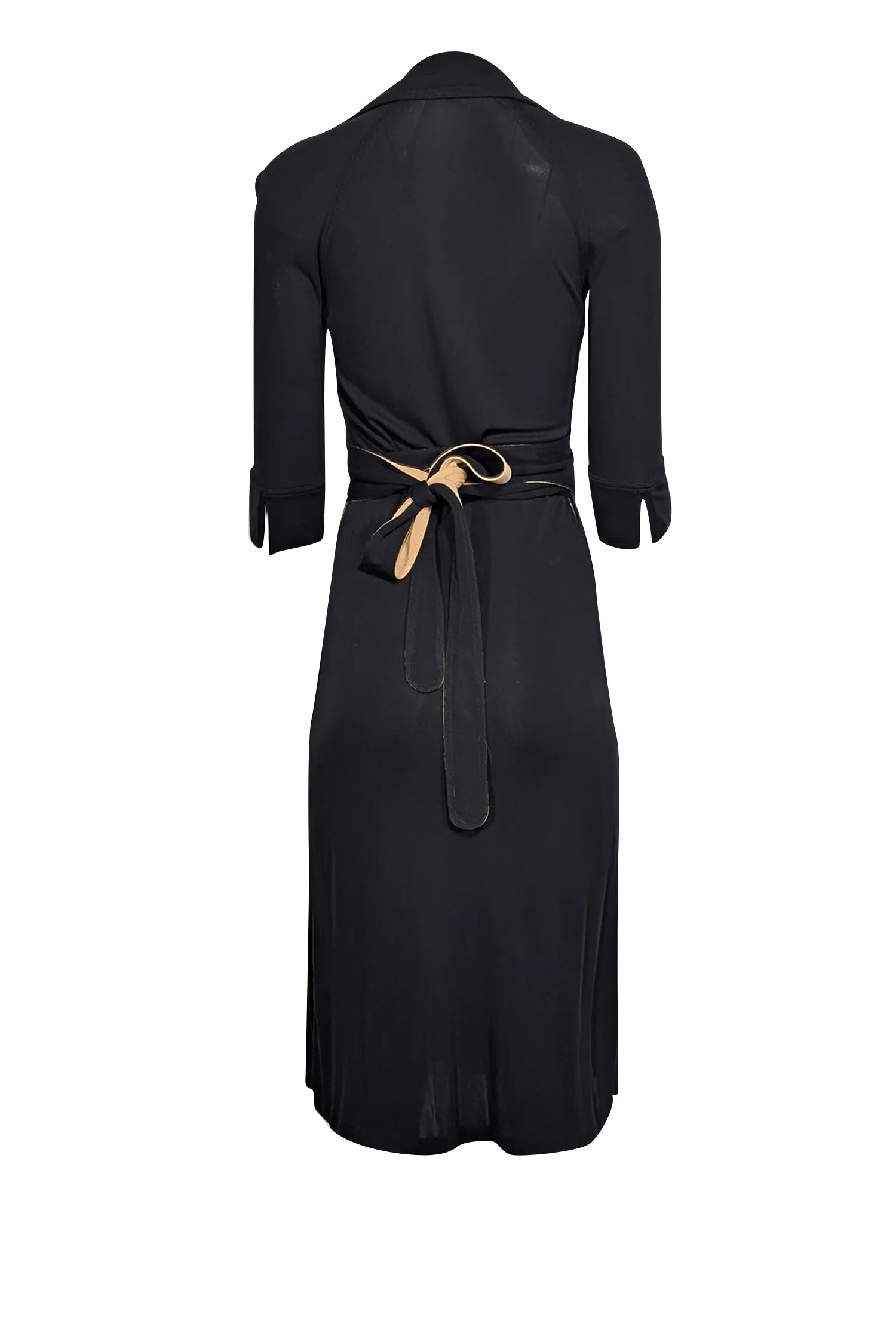 Diane von Furstenberg - Black Wrap Maxi Dress Sz 2