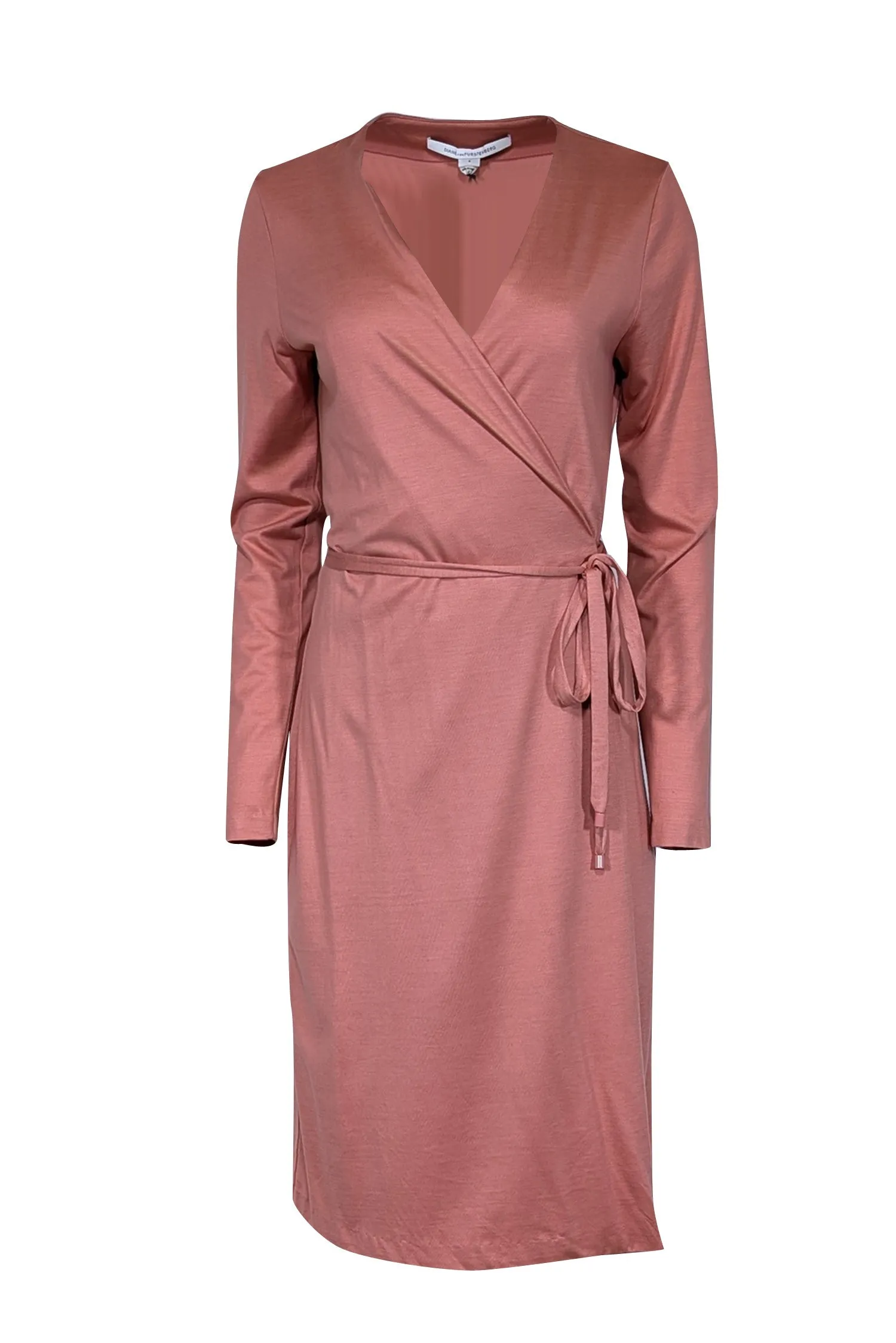 Diane von Furstenberg - Sorbet Silk-Cotton Blend Wrap Dress Sz 8