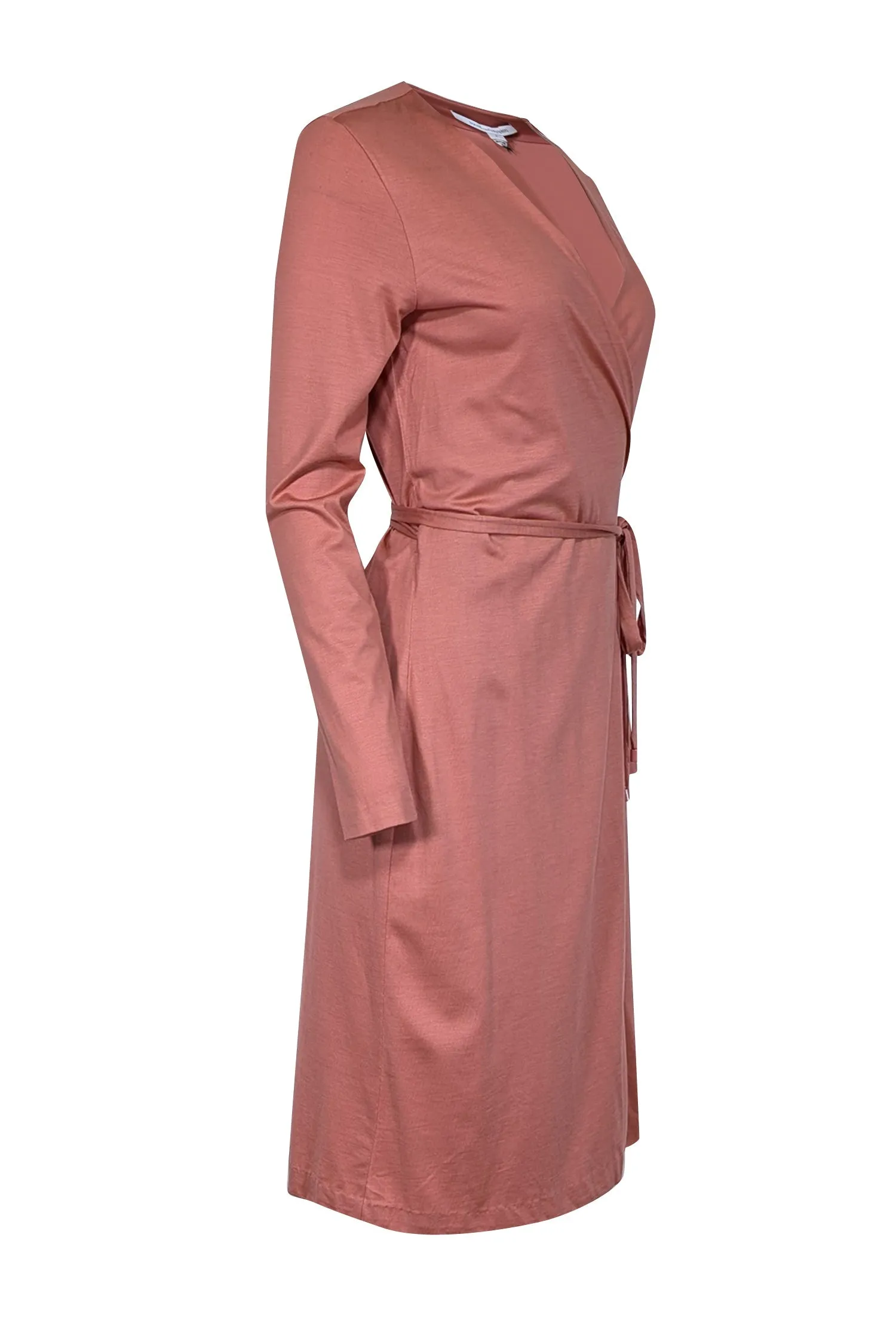 Diane von Furstenberg - Sorbet Silk-Cotton Blend Wrap Dress Sz 8