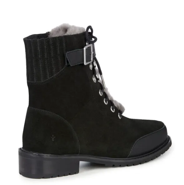 EMU Waldron Waterproof Fur Lined Boot in Black