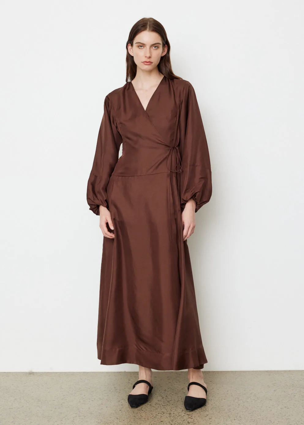 Esse Studios -  Classico Silk Wrap Dress - Dress