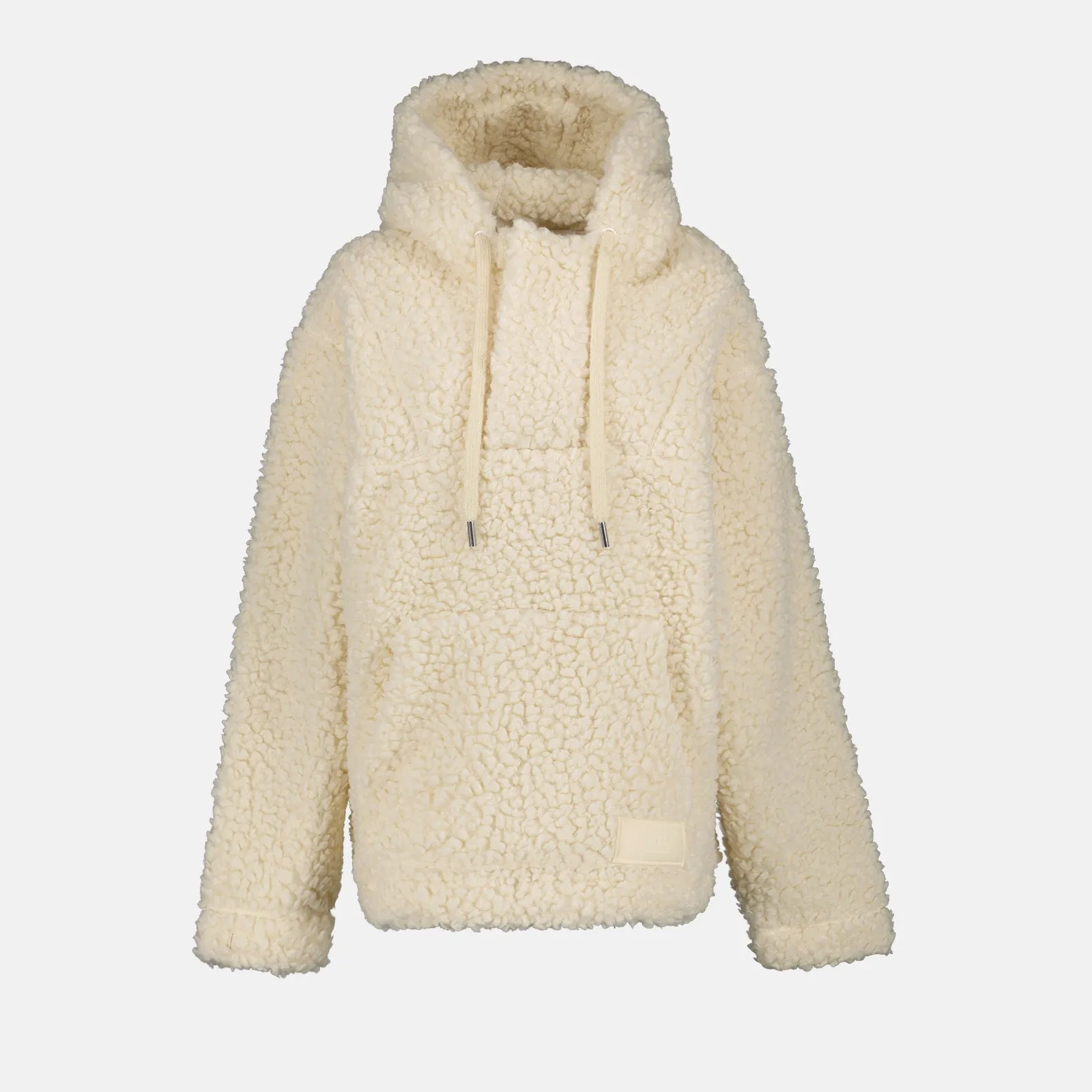 Faux Fur Label Hoodie