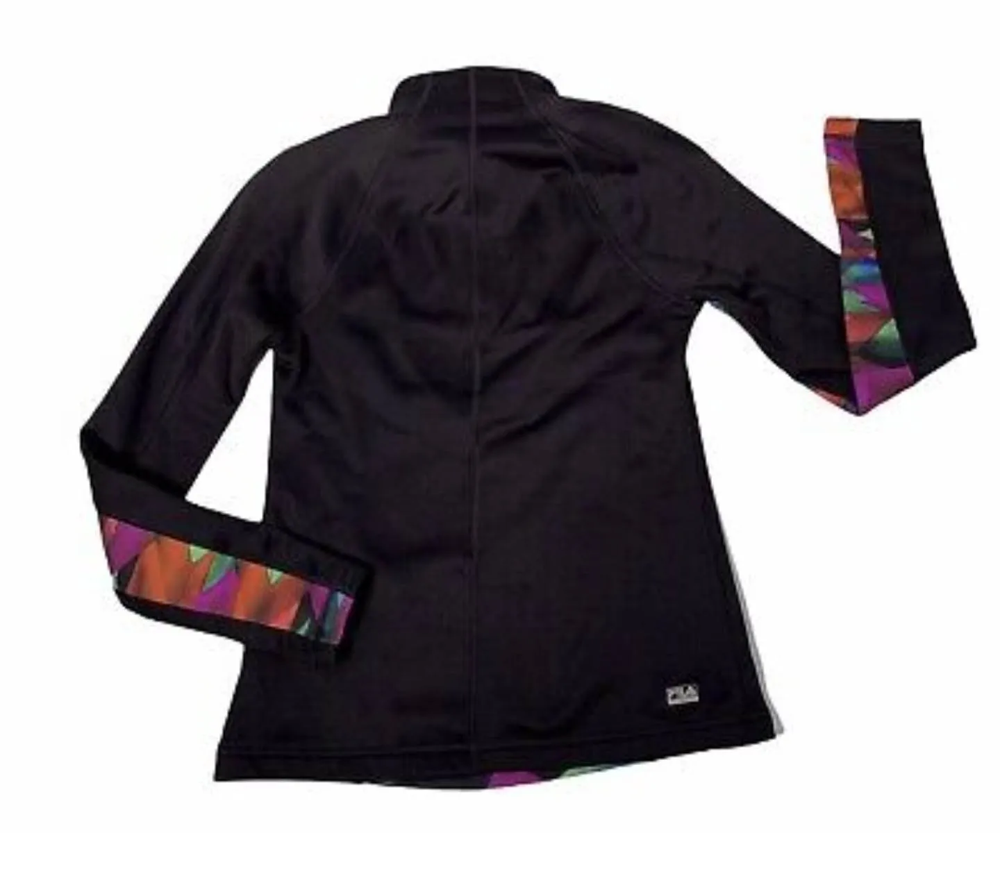 Fila Sport Live In Motion 1/4 Zip Fleece Multicolor Pattern Pullover