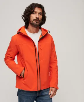 Fleece Lined Softshell Hooded Jacket | Bold Orange