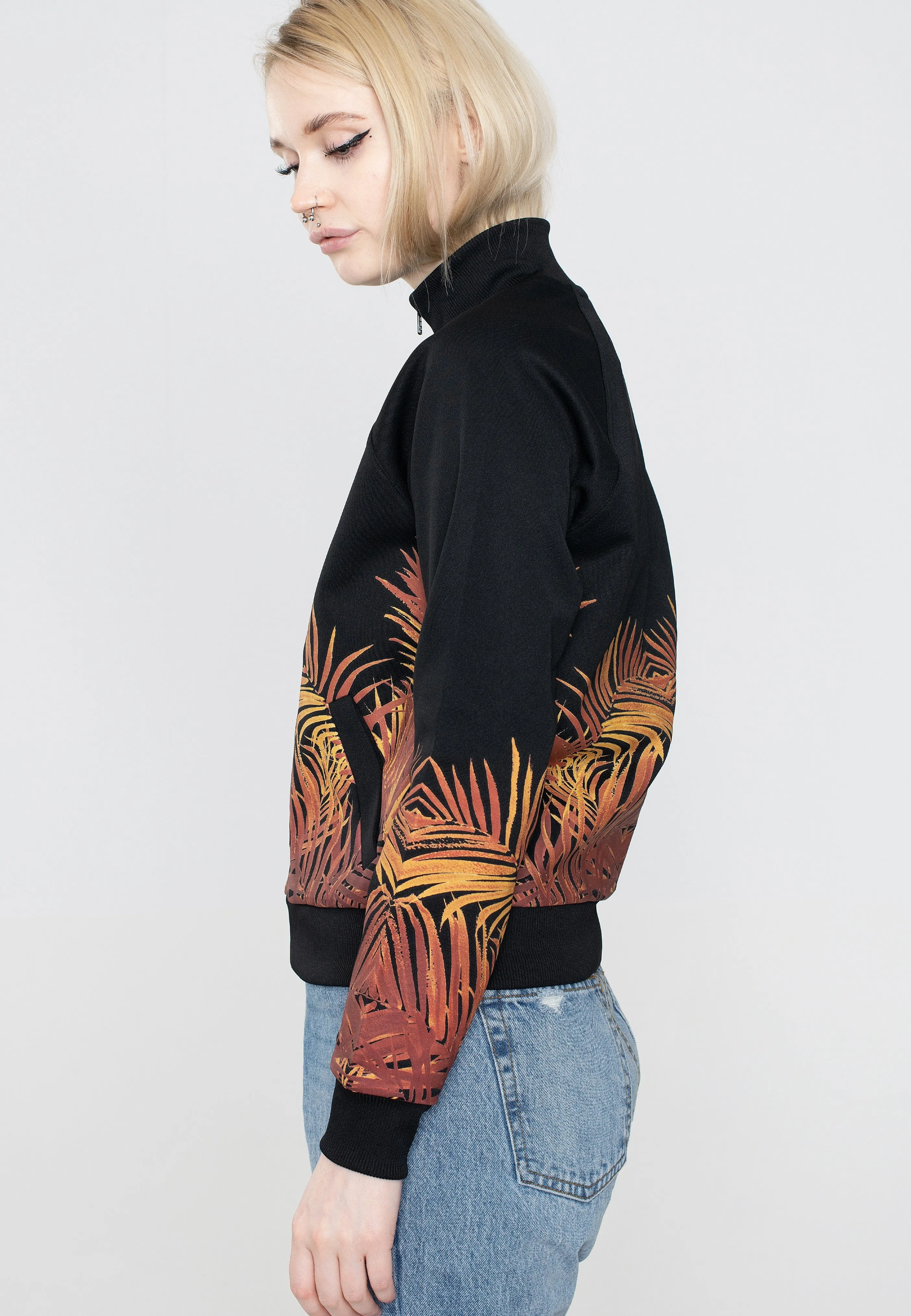 Fred Perry x Amy Winehouse - Palm Print Track Black - Track Jacket