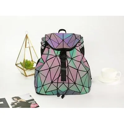 GEOMETRIC LUMINOUS LIGHT REACTIVE BACKPACK