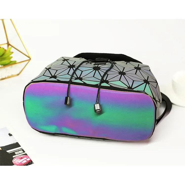 GEOMETRIC LUMINOUS LIGHT REACTIVE BACKPACK