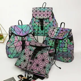 GEOMETRIC LUMINOUS LIGHT REACTIVE BACKPACK