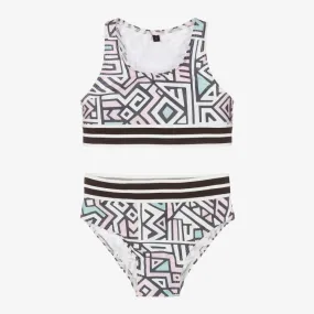 Girls Geometric Pattern Bikini