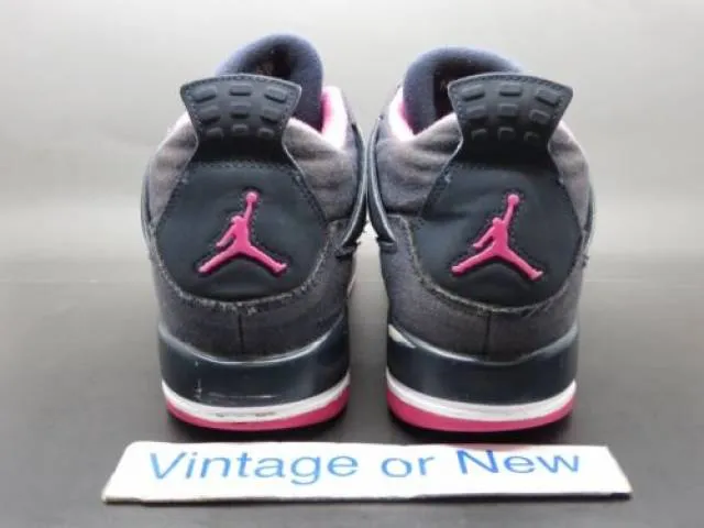 Girls nike air jordan iv 4 denim retro gg 2015 sz 5.5y