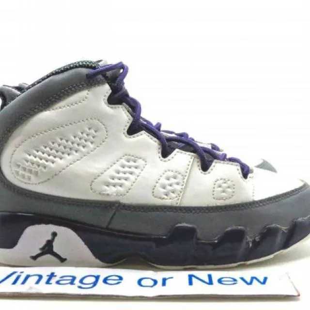 Girls nike air jordan ix 9 imperial purple retro ps 2012 sz 1y