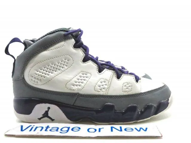 Girls nike air jordan ix 9 imperial purple retro ps 2012 sz 1y