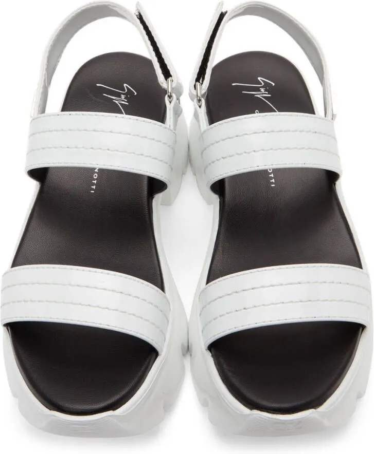 Giuseppe Zanotti White Apocalypse Summer Sandals