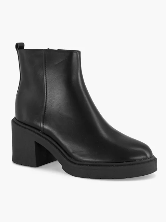 Graceland  Black Platform Ankle Boot