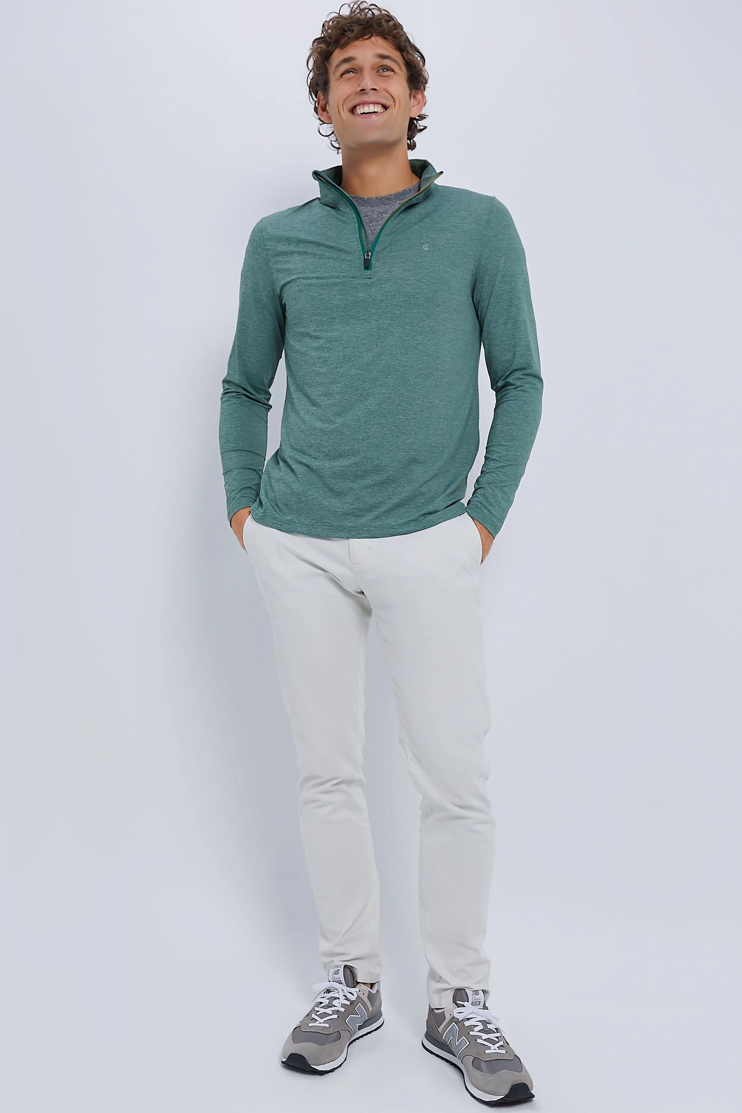 Heathered Forest Featherweight Performance Pullover