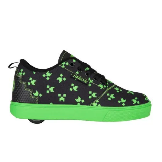 Heelys x Minecraft Pro 20 Wheeled Trainers - Black/Green