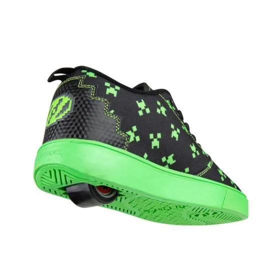 Heelys x Minecraft Pro 20 Wheeled Trainers - Black/Green