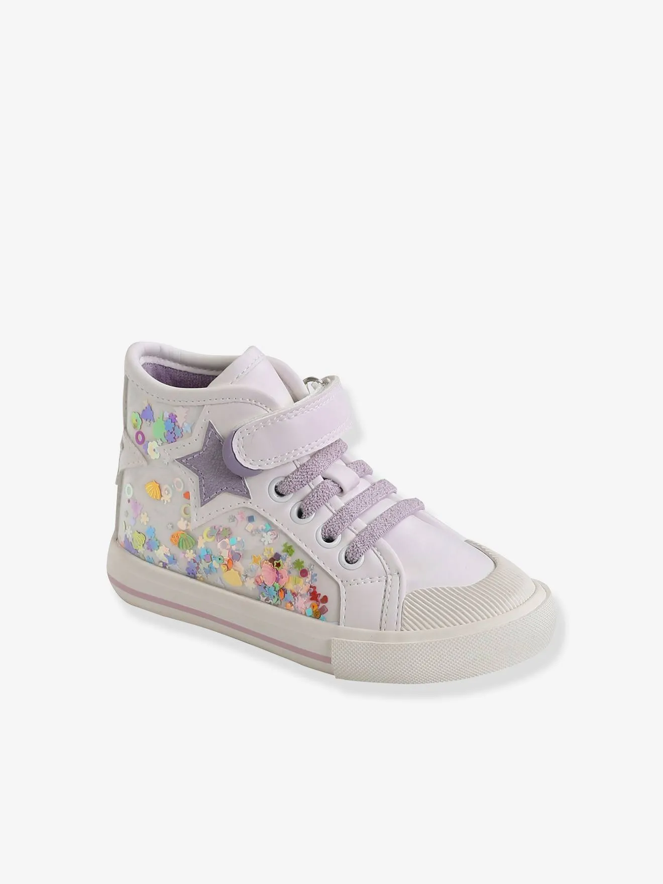 High Top Trainers for Girls, Designed for Autonomy - lilac