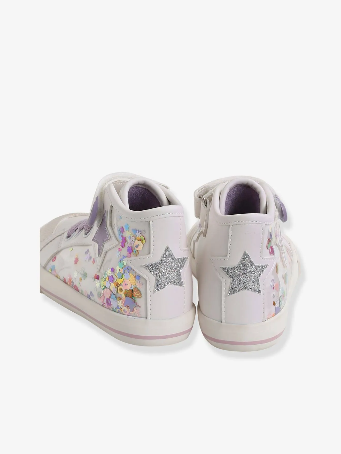 High Top Trainers for Girls, Designed for Autonomy - lilac