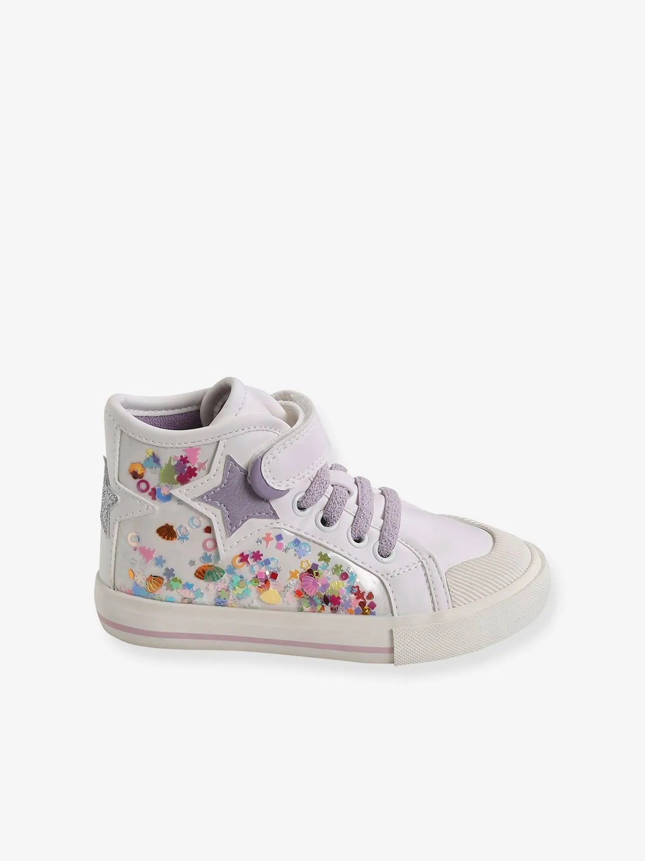 High Top Trainers for Girls, Designed for Autonomy - lilac