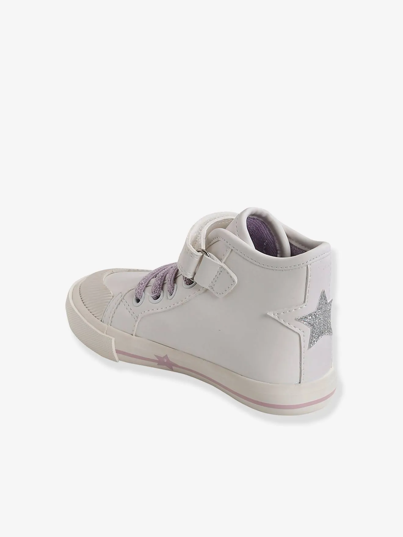 High Top Trainers for Girls, Designed for Autonomy - lilac