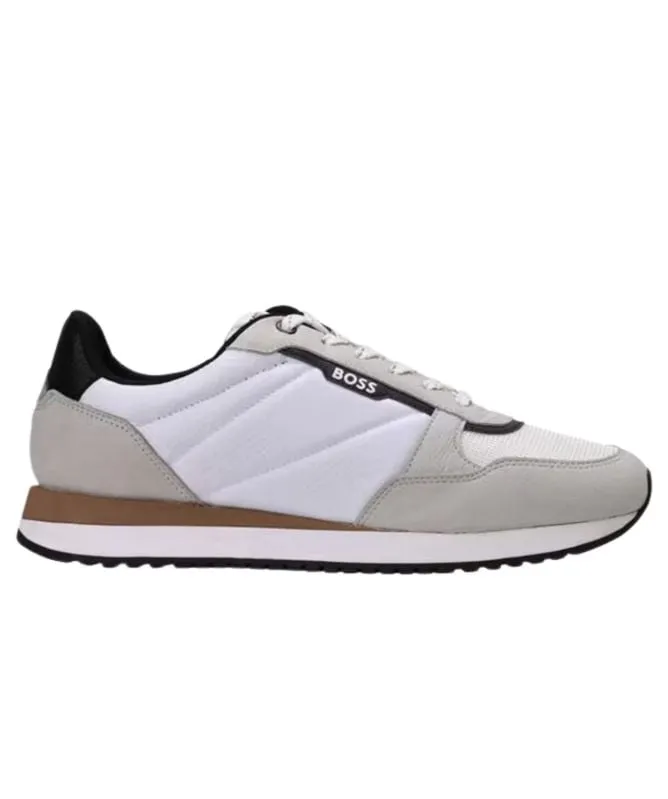 Hugo Boss Kai Runn Mens Trainers | White - 4063539982076