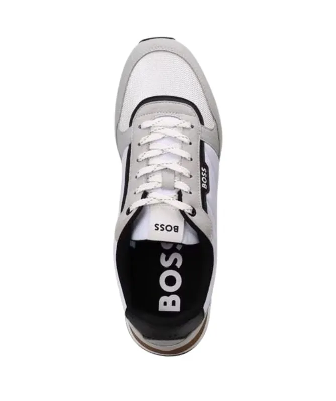 Hugo Boss Kai Runn Mens Trainers | White - 4063539982076