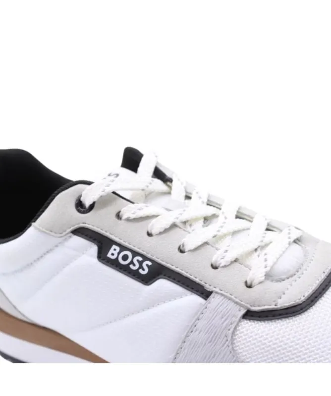 Hugo Boss Kai Runn Mens Trainers | White - 4063539982076