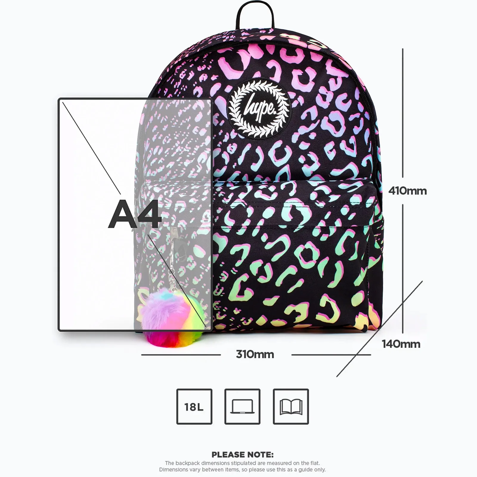 Hype 18L Backpack - Gradient Pastel Animal Print