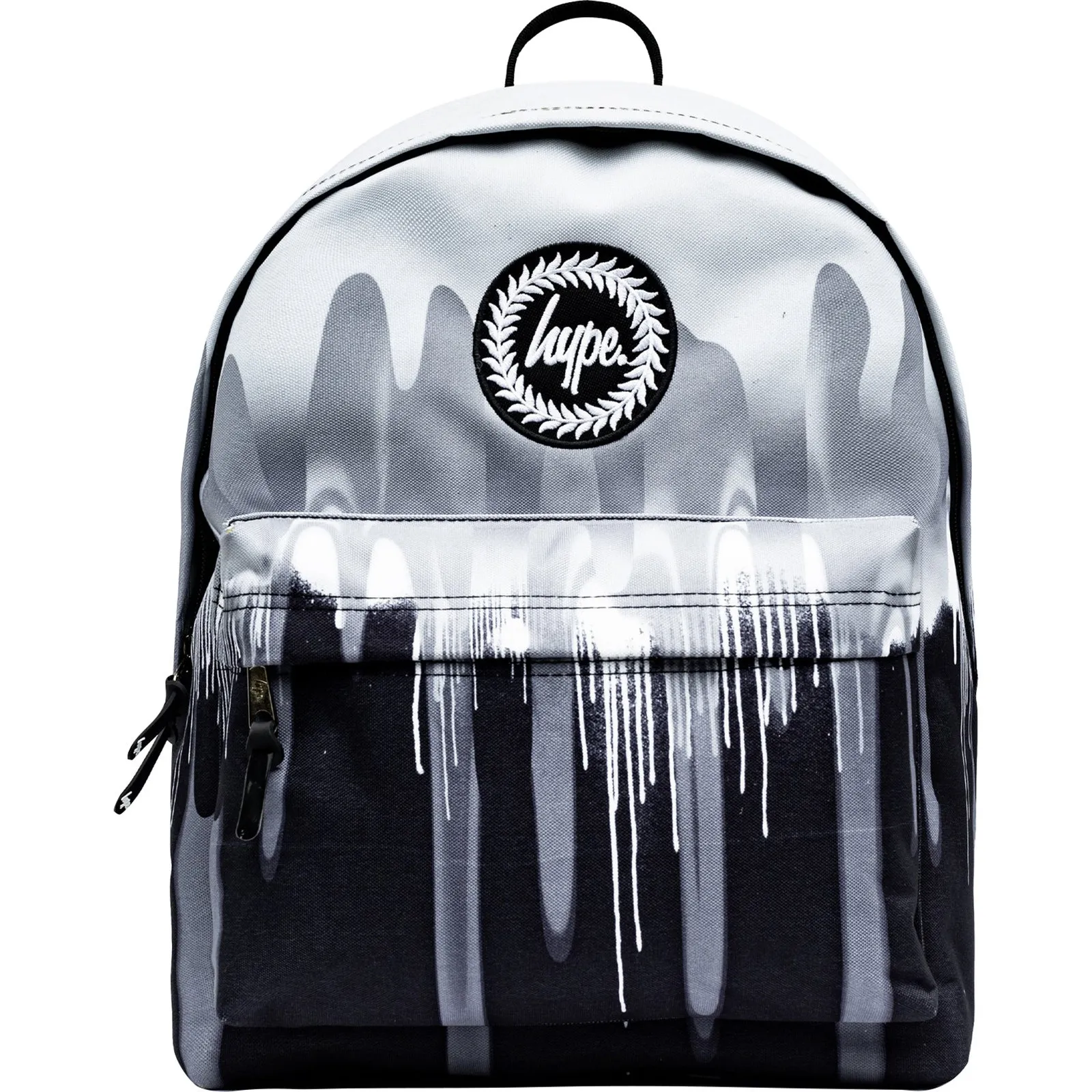 Hype Mono Gradient Drips Mini Crest Backpack - Black