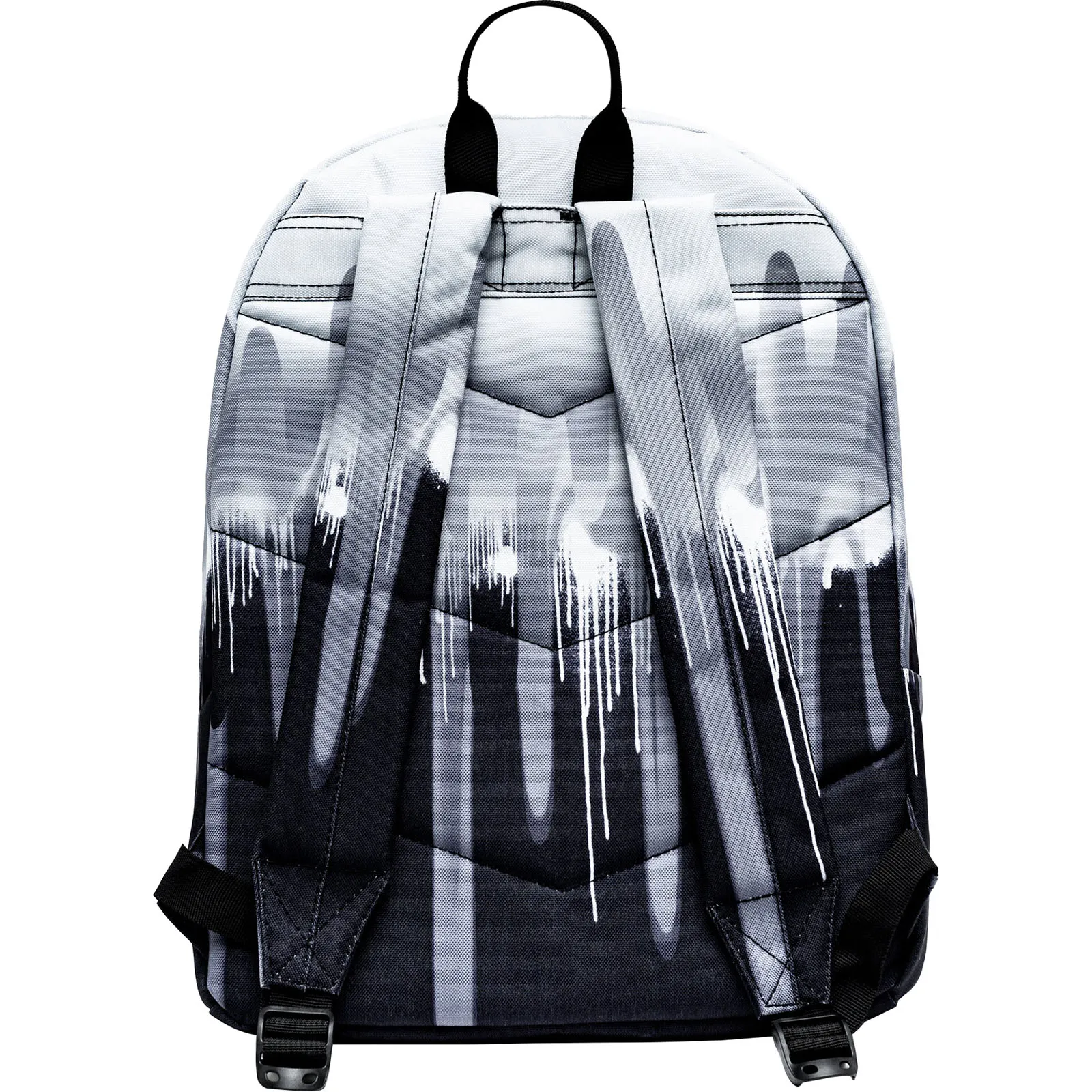 Hype Mono Gradient Drips Mini Crest Backpack - Black