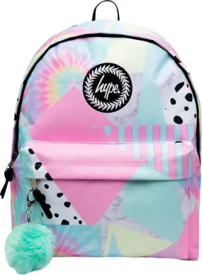 Hype Pastel Collage Backpack - Pink