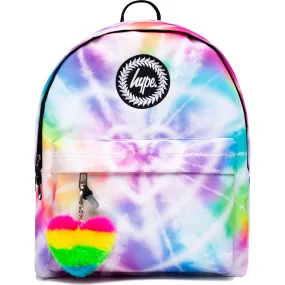 Hype Rainbow Heart Backpack - Tie Dye