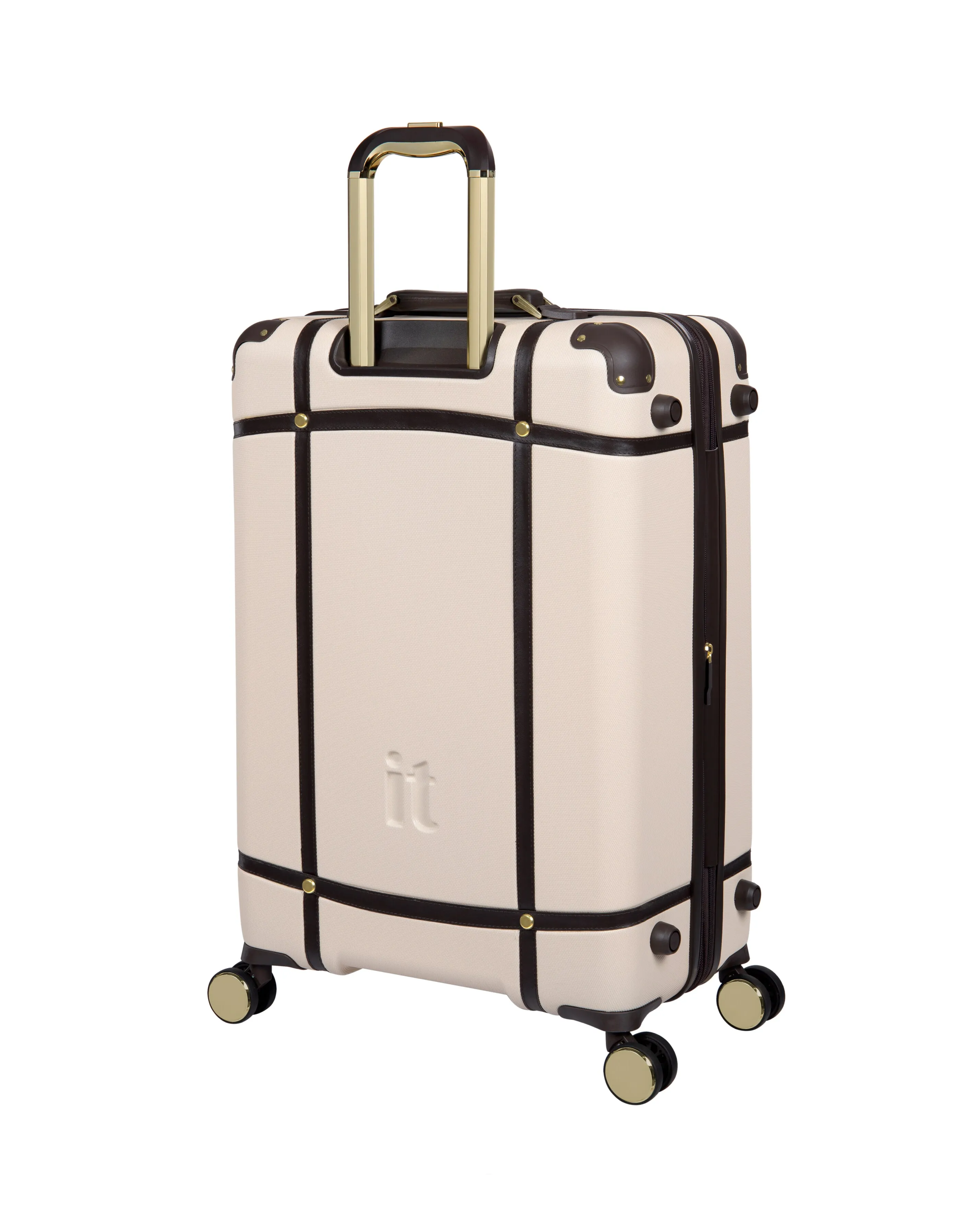 IT Luggage Superiority Cream Large Suitcase with TSA Lock | Simply Be