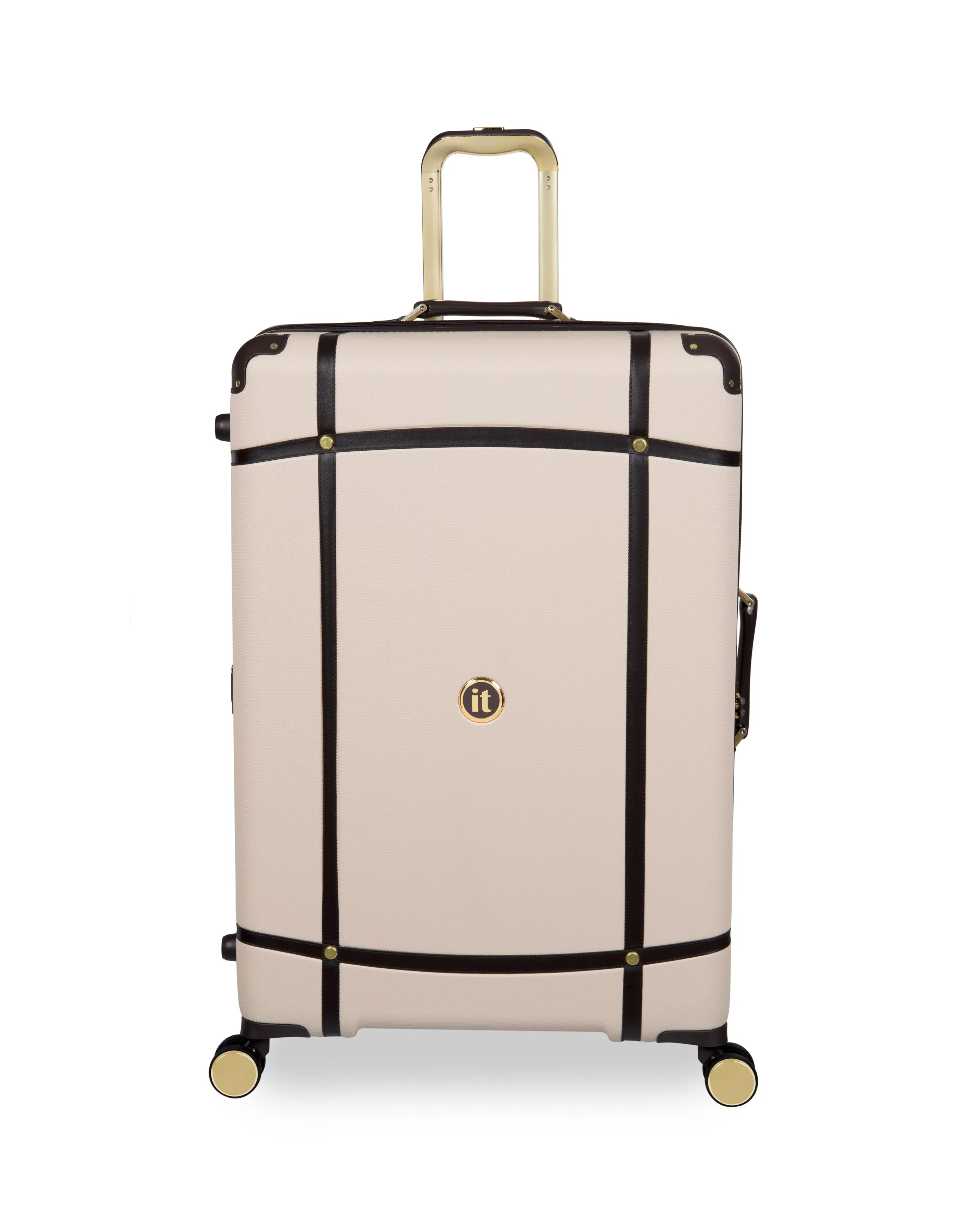 IT Luggage Superiority Cream Large Suitcase with TSA Lock | Simply Be