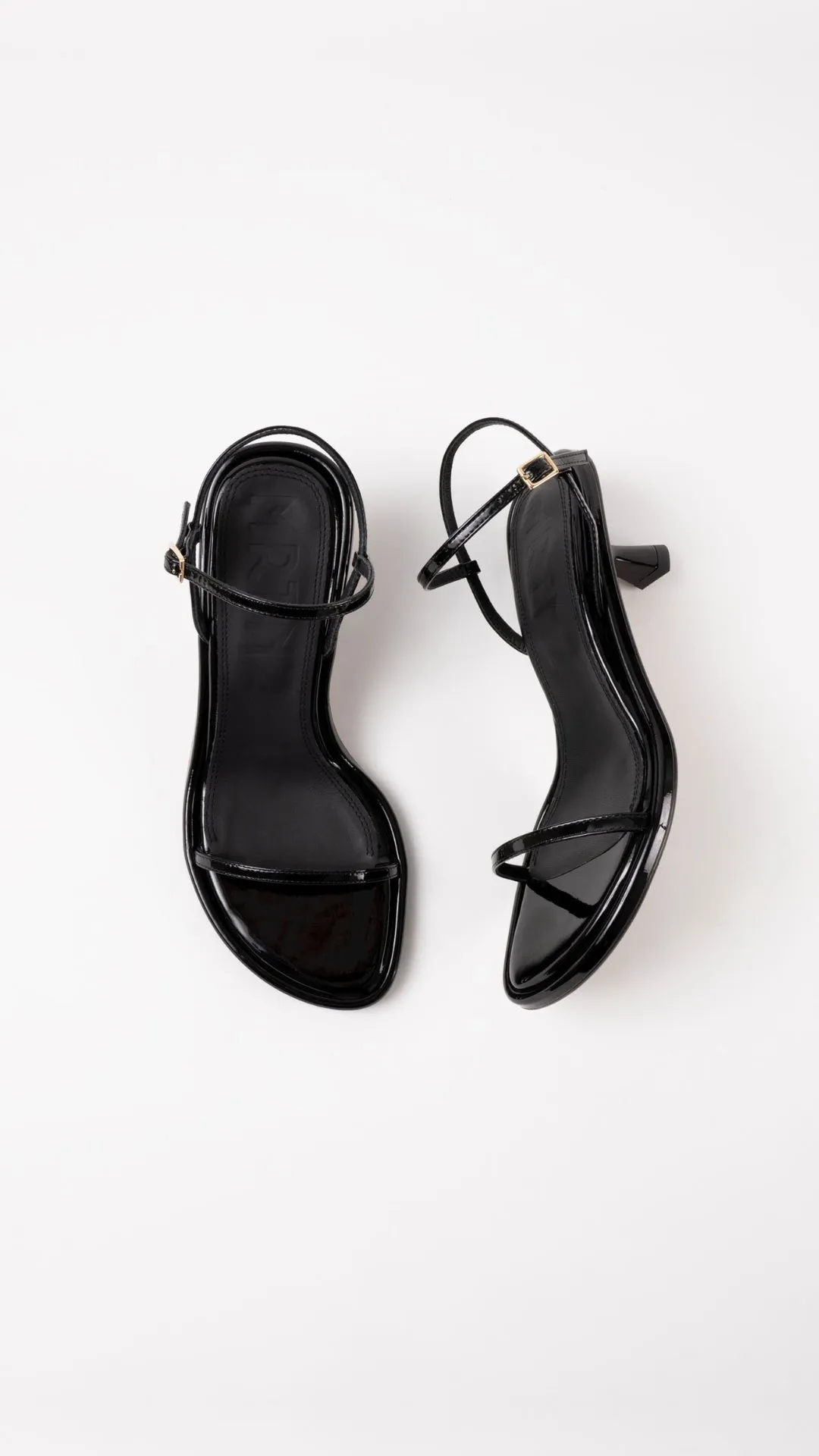 IVONE - Black Patent Leather Sandals