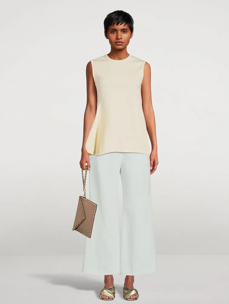 JIL SANDER Sleeveless Peplum Top