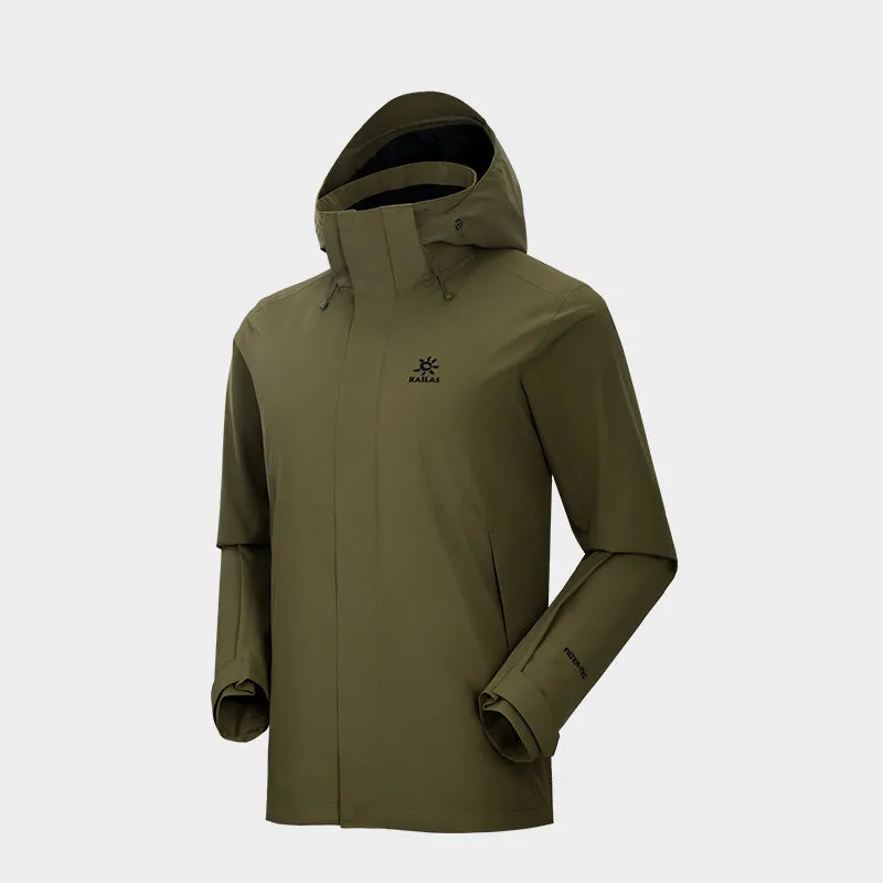 Kailas Windhunter Waterproof Windproof Hooded Hardshell Jacket with Cargo pockets Men's