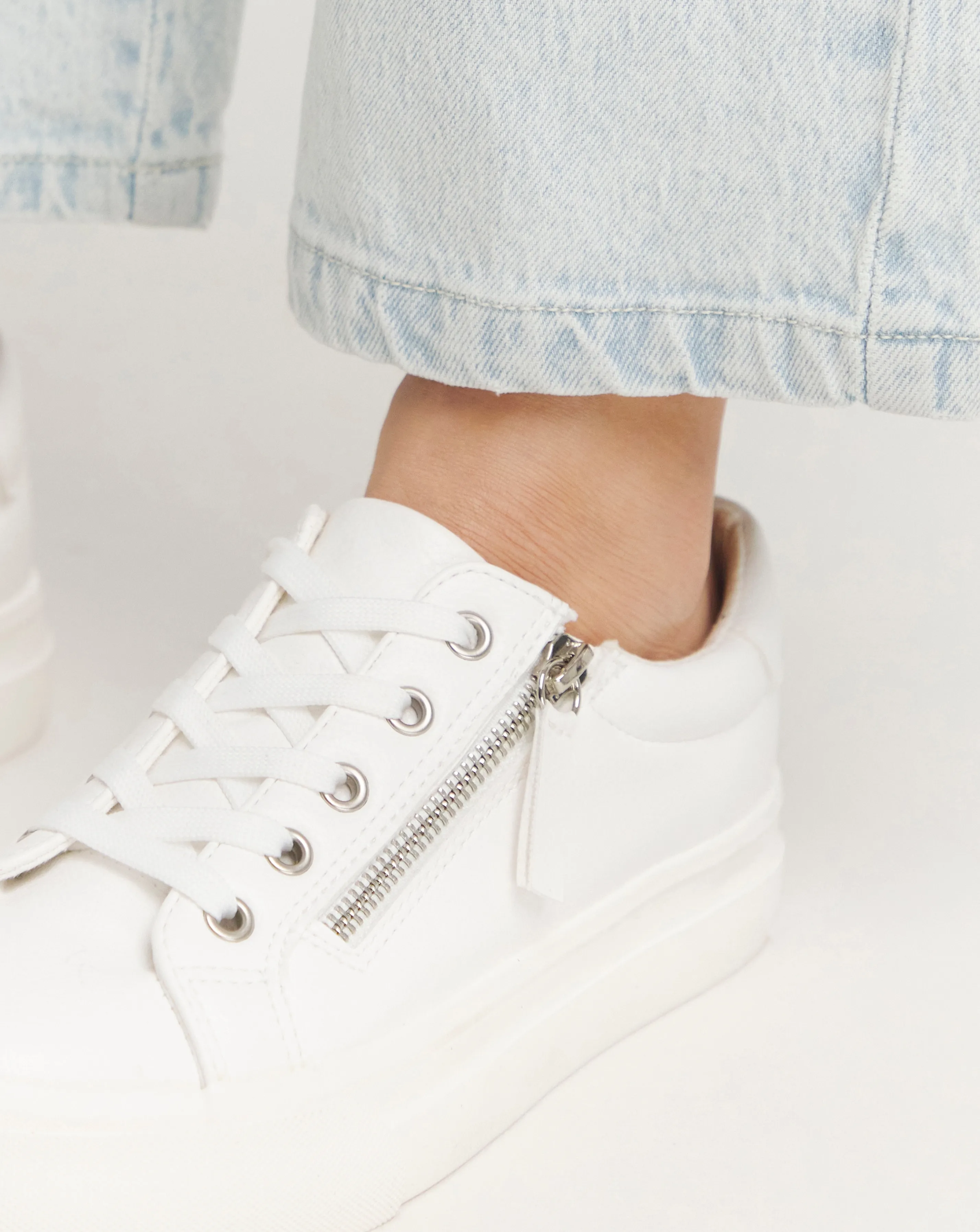 Kate Lace Up Zip Detail Chunky Trainers Extra Wide EEE Fit | Simply Be