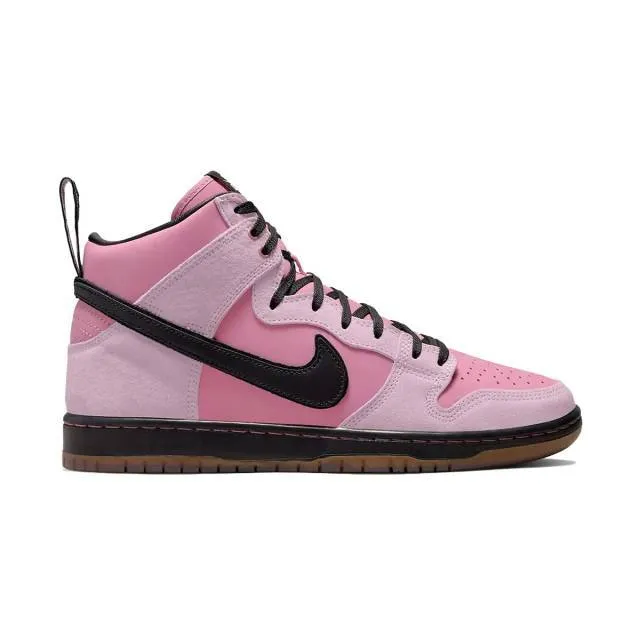 Kcdc x nike dunk high sb (20th anniversary/ black/ pink/ gum brown) men us 8-13 dh7742-600