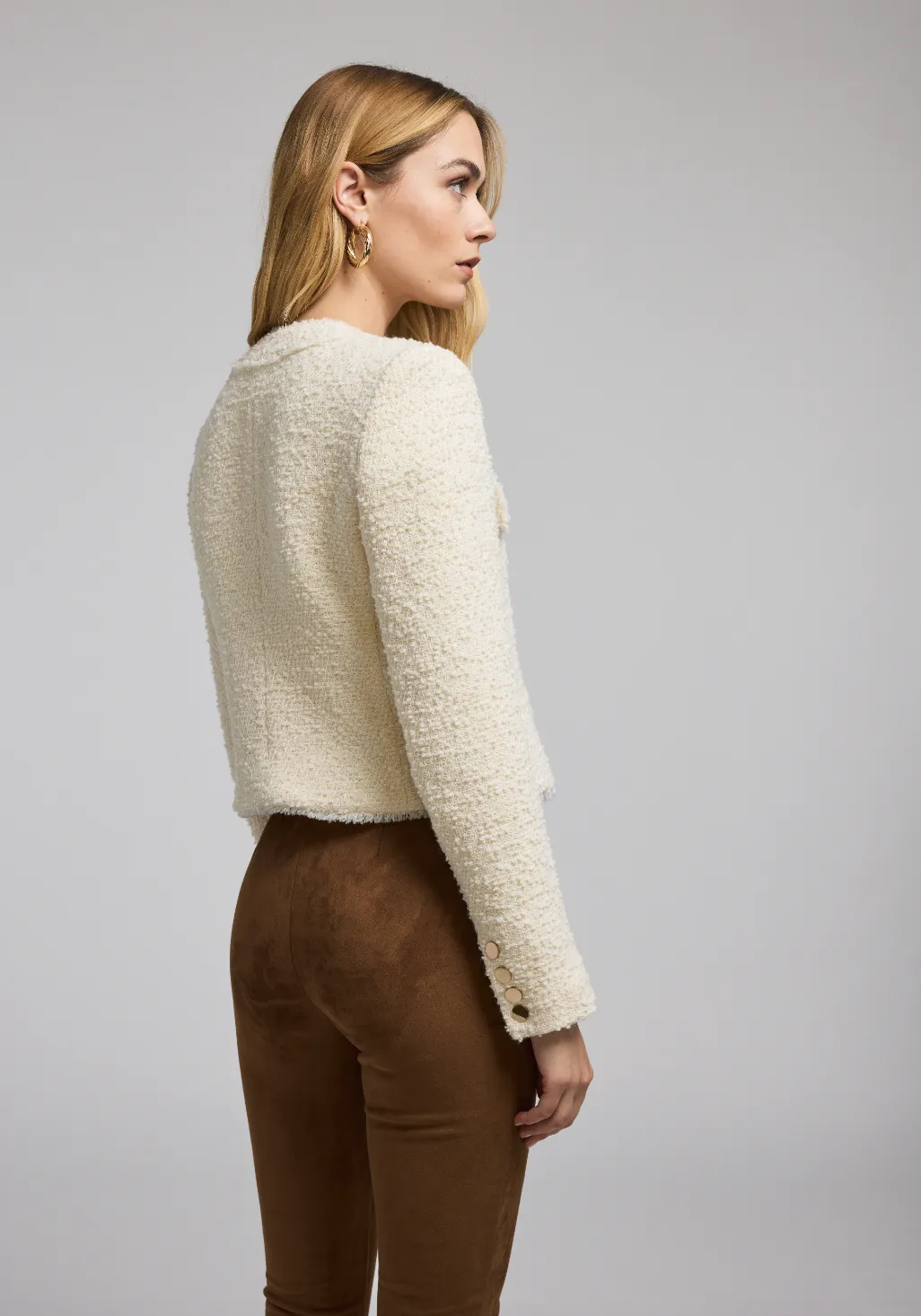 Kennedi Tweed Jacket - Cream