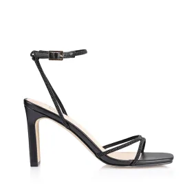 Kian Block Heel Sandals - Black Pearl