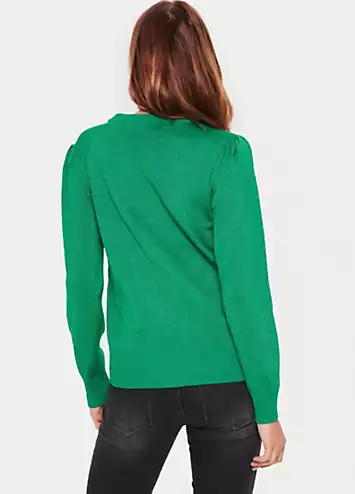 Kila Long Sleeve Shimmer Pullover by Saint Tropez | Look Again