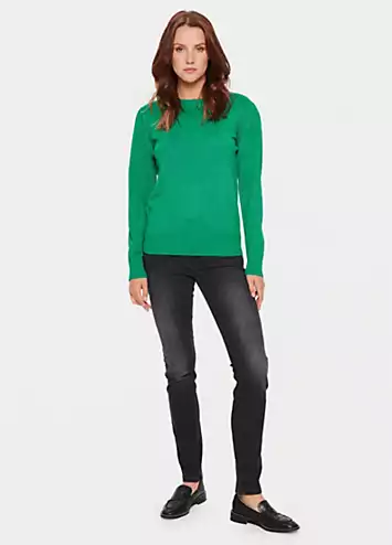 Kila Long Sleeve Shimmer Pullover by Saint Tropez | Look Again