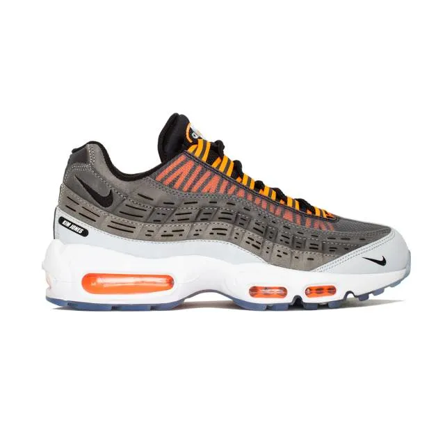 Kim jones x nike air max 95 (black/ total orange/ white ice blue/